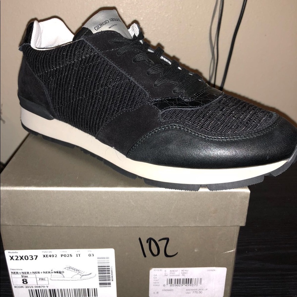 Black Giorgio Armani sneakers